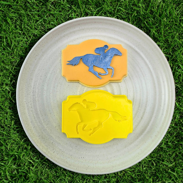 Horse and Jockey Cutter & Debosser Set
