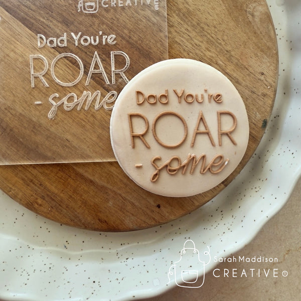 Dad You’re Roar-some Debosser (Sarah Maddison Creative)