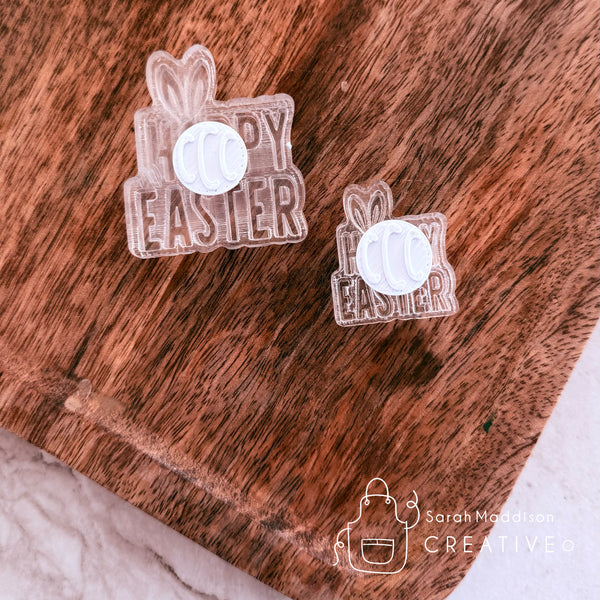 Happy Easter with Ears Impression Stamp (Sarah Maddison Creative)