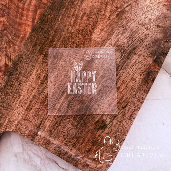 Happy Easter with Ears Debosser (Sarah Maddison Creative)
