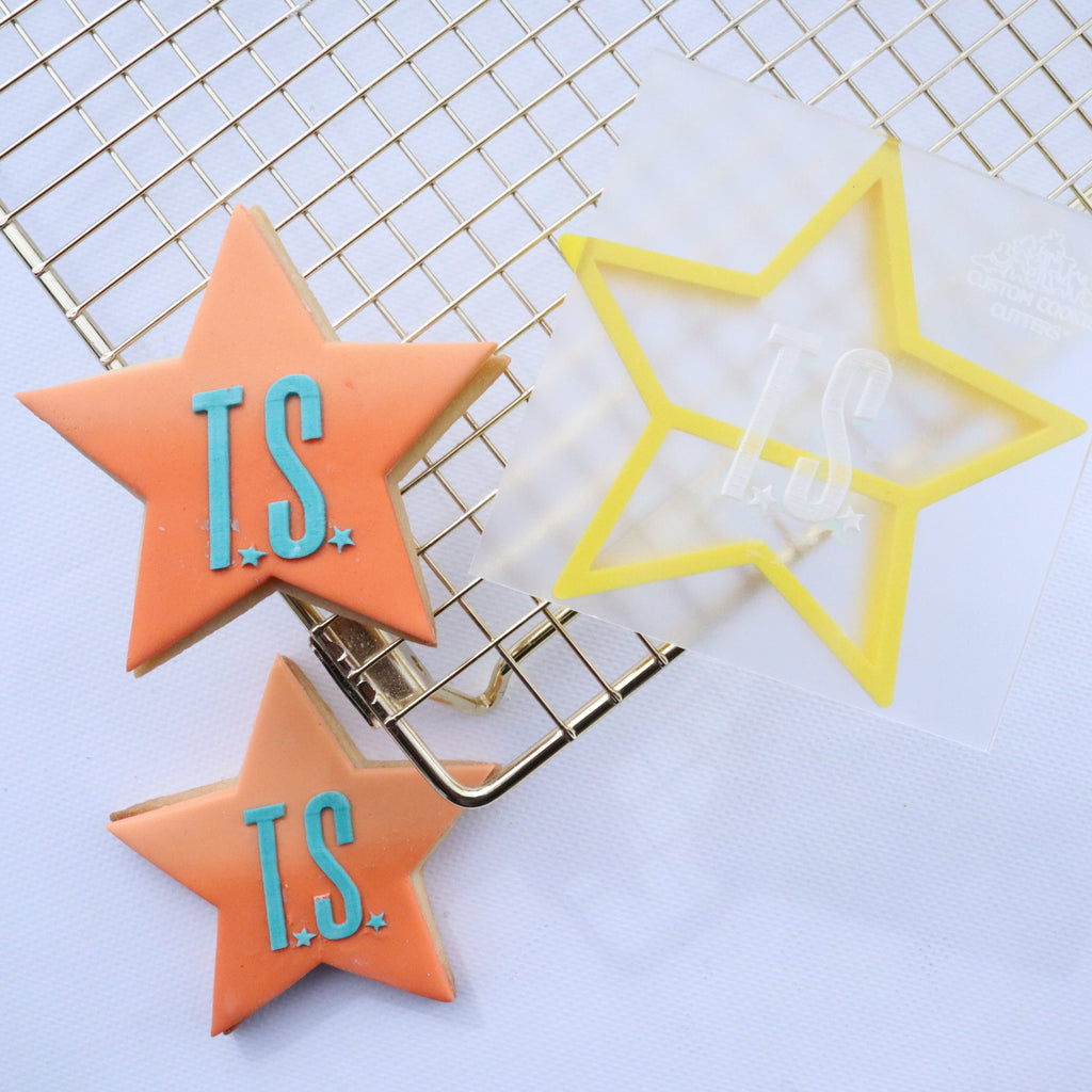 T.S. Star Cutter & Debosser Set | Custom Cookie Cutters