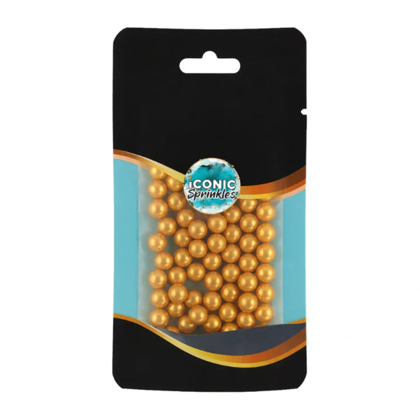 Gold Pearls (6mm) Sprinkles 30g