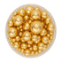 Mixed Metallic Gold Pearls Sprinkles 30g