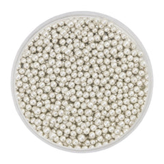 Metallic Silver Pearls (2mm) Sprinkles 30g