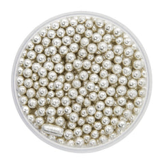 Metallic Silver Pearls (4mm) Sprinkles 30g