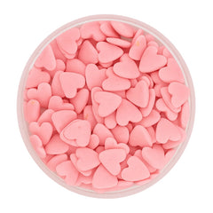 Pink Heart Confetti Sprinkles 30g