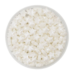 Pearl White Stars Sprinkles 30g