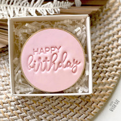 Happy Birthday Embosser (Little Biskut)
