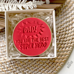 DAD! You Are The Best Superhero Embosser (Little Biskut)