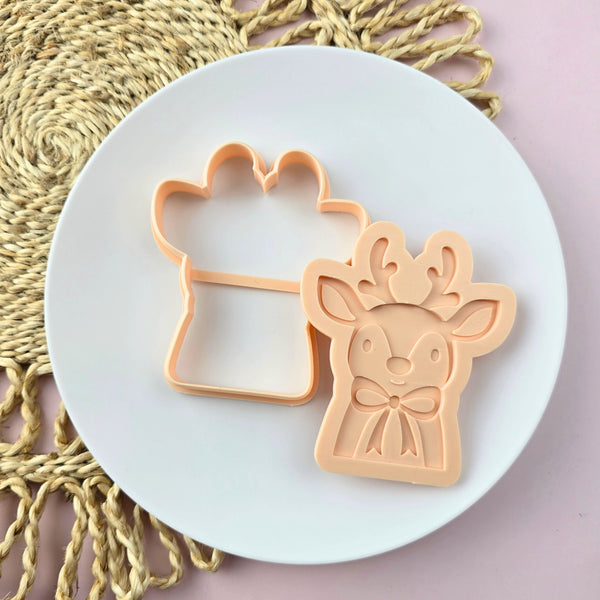 Reindeer Cutter & Debosser Set (Little Biskut)