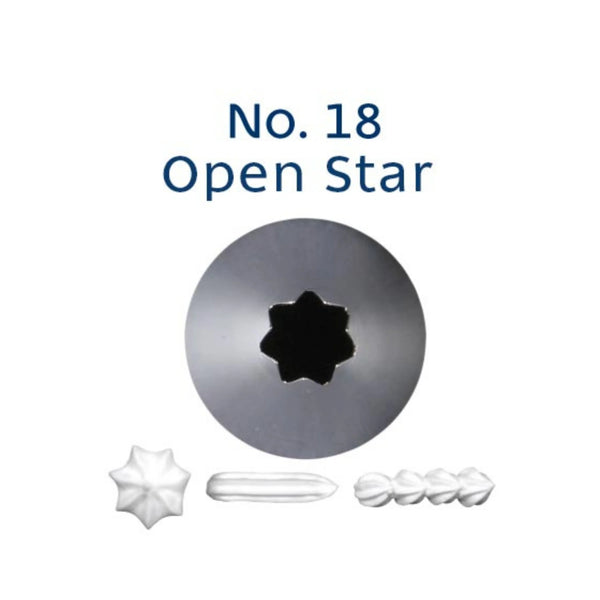 Piping Tip Open Star #18 (Loyal)