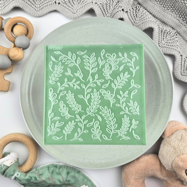 Leaf Collage Pattern Plate