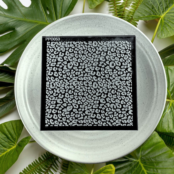 Leopard Print Pattern Plate