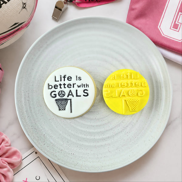 Life Is Better With Goals (Netball) Embosser
