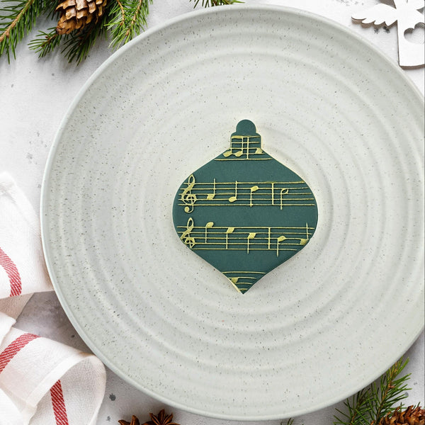 Lines Of Music Pattern Plate