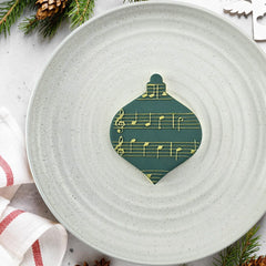 Lines Of Music Pattern Plate