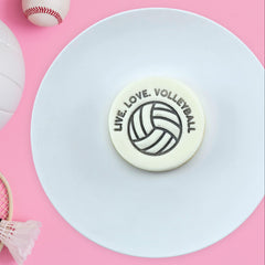 Live, Love, Volleyball Embosser