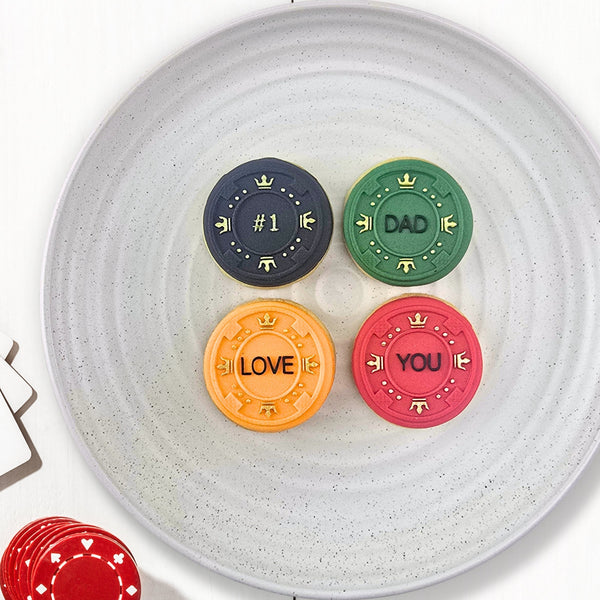 Love You Dad Poker Chips Mini Debosser