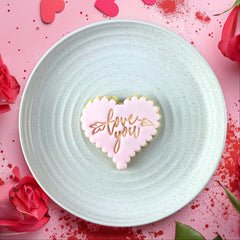 Love You Scalloped Heart Cutter & Embosser Set