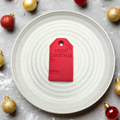 Merry Christmas Gift Tag Cutter & Embosser Set