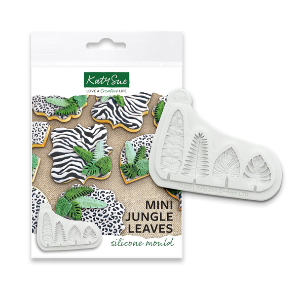 Mini Jungle Leaves Silicone Mould (Katy Sue)