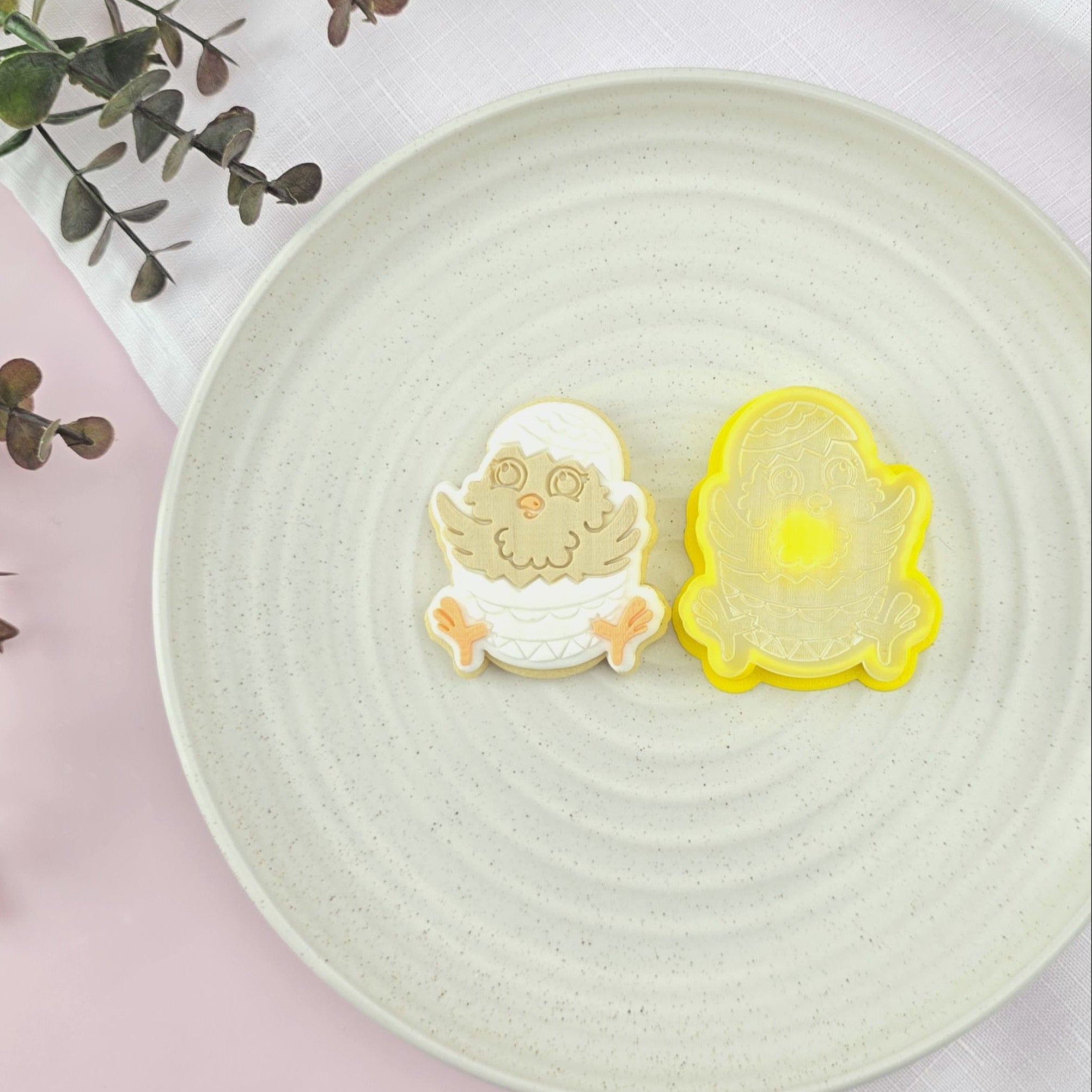 Mini Chick In An Egg Cutter & Debosser Set