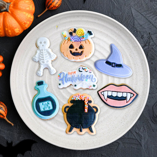Mini Halloween Full 7 Cutter & Debosser Set