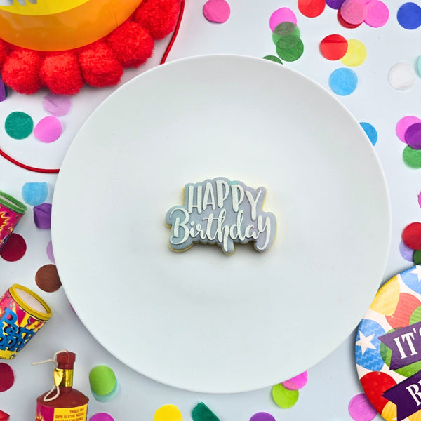 Mini Happy Birthday Cutter & Debosser Set