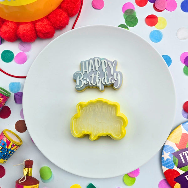 Mini Happy Birthday Cutter & Debosser Set