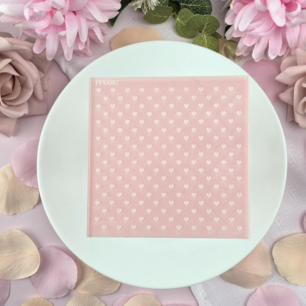 Mini Hearts Pattern Plate