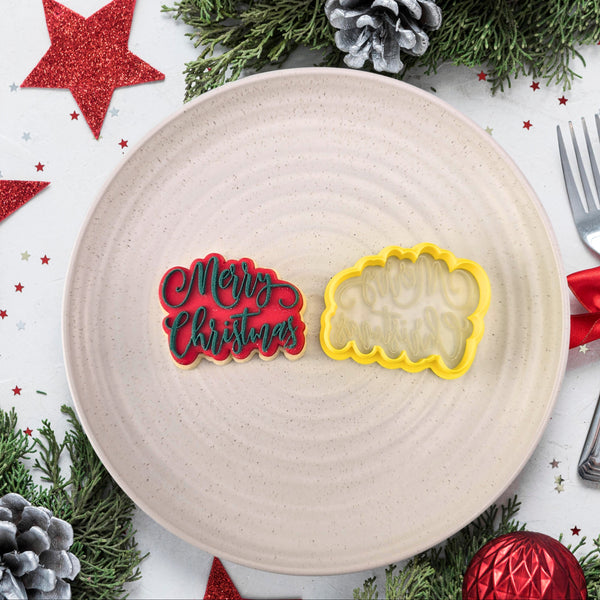 Mini Merry Christmas Cutter & Debosser Set
