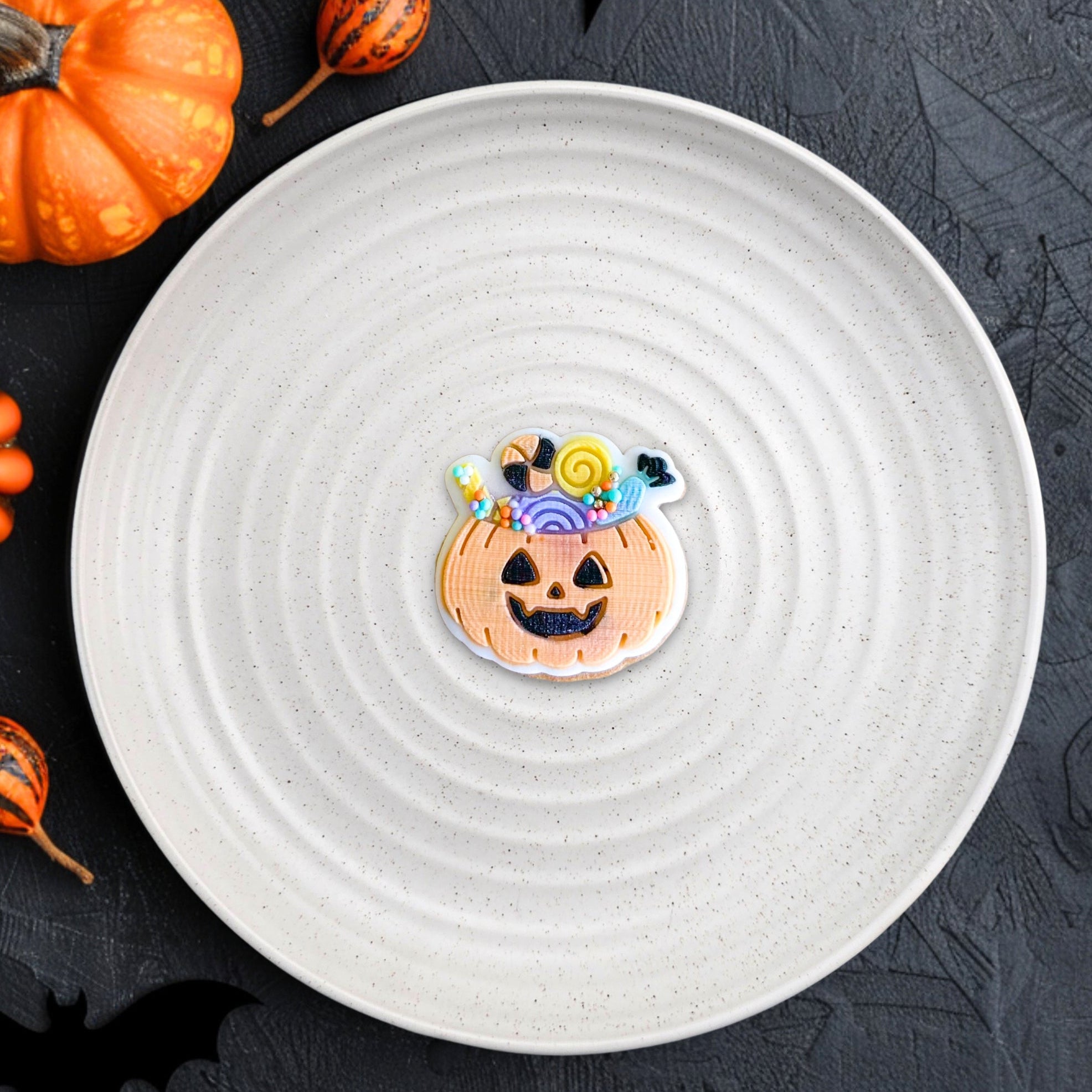 Mini Pumpkin Candy Bowl Cutter & Debosser Set