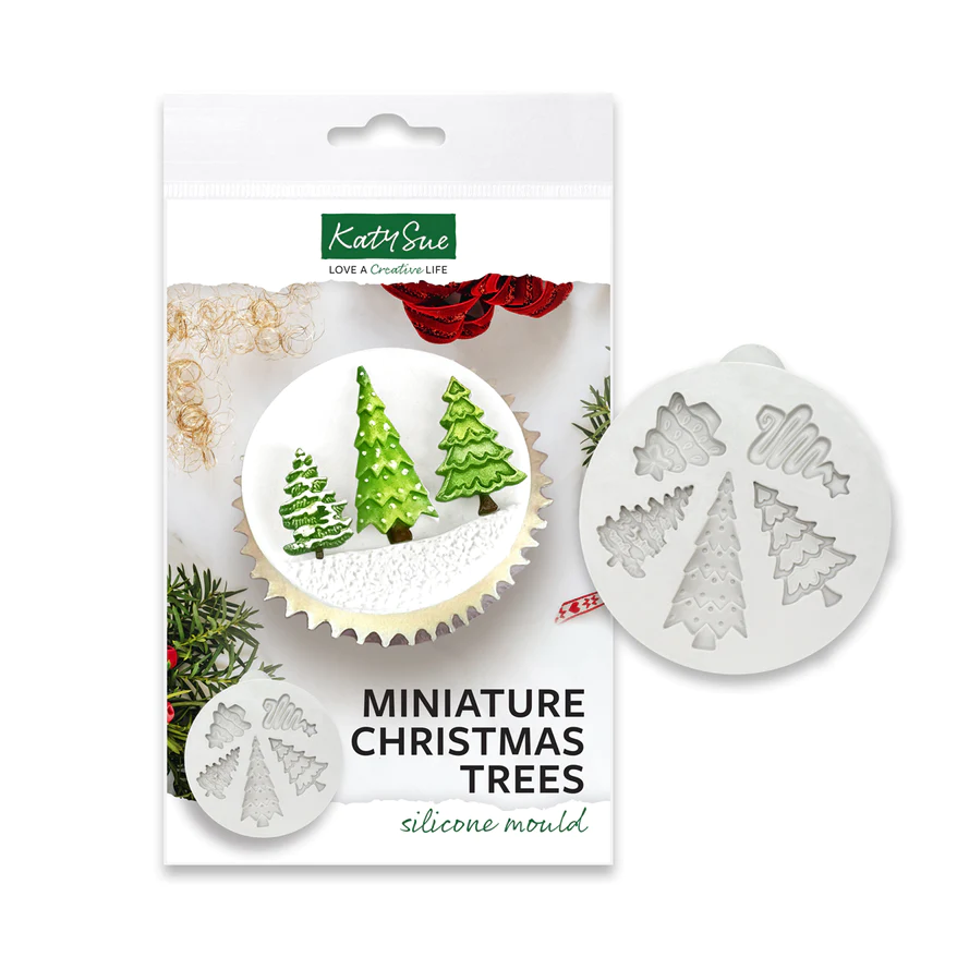 Miniature Christmas Trees Silicone Mould Katy Sue Custom Cookie Cutters