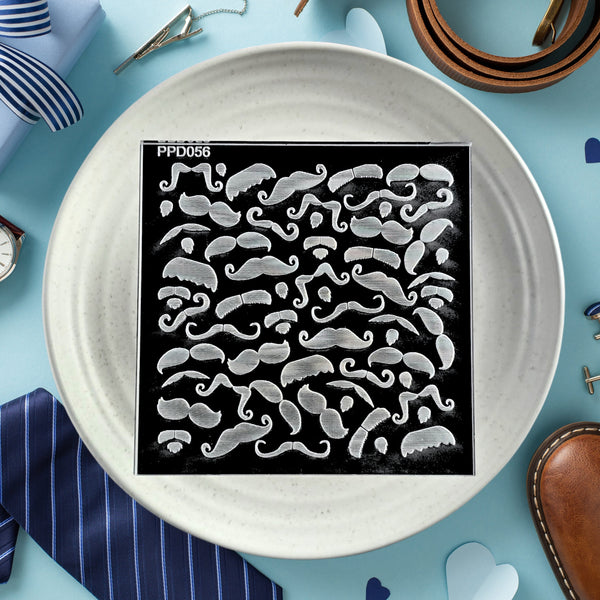 Moustache Pattern Plate