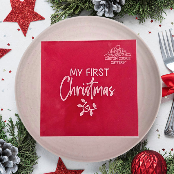 My First Christmas Debosser