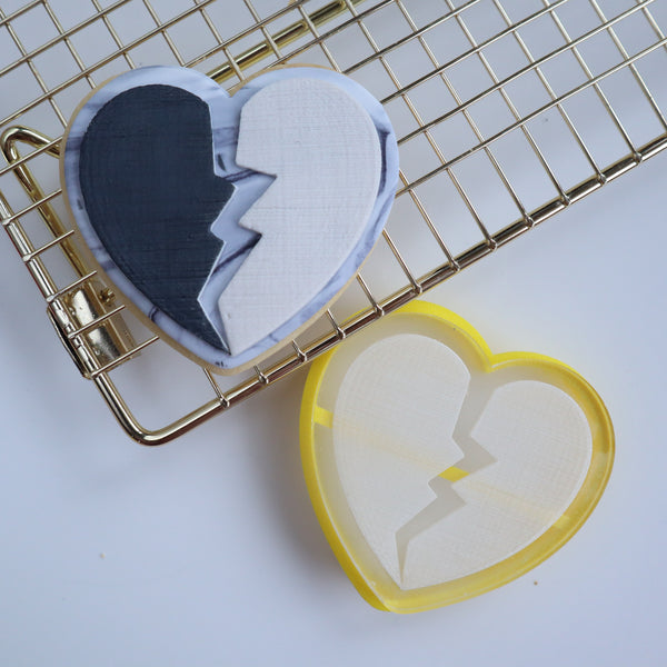 Broken Heart Cutter and Debosser Set