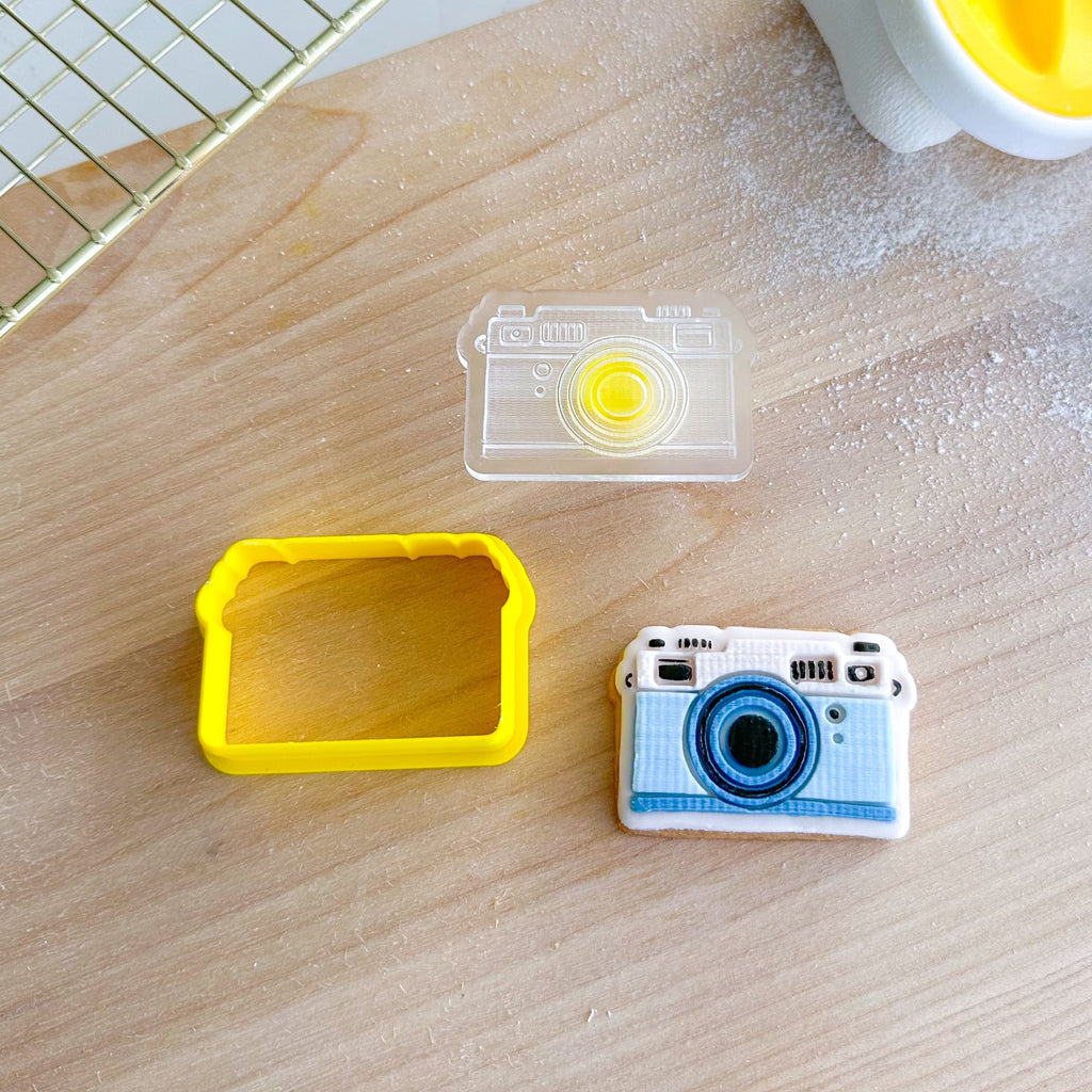 Mini Camera Cutter and Debosser Set | Custom Cookie Cutters