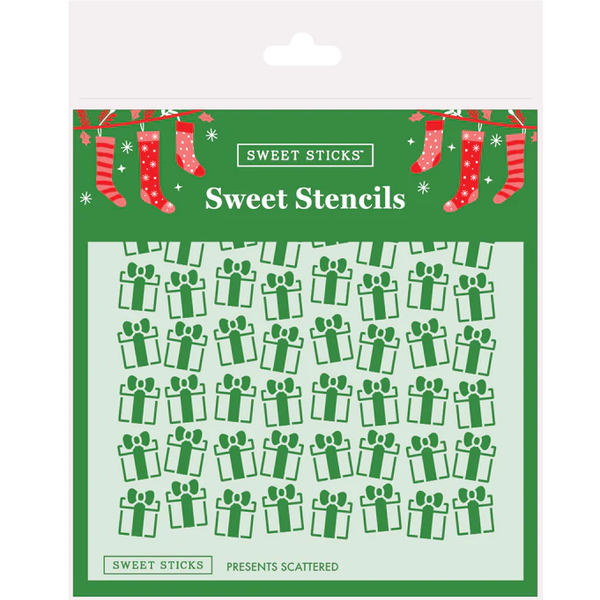 Presents Scattered Sweet Stencil (Sweet Sticks)