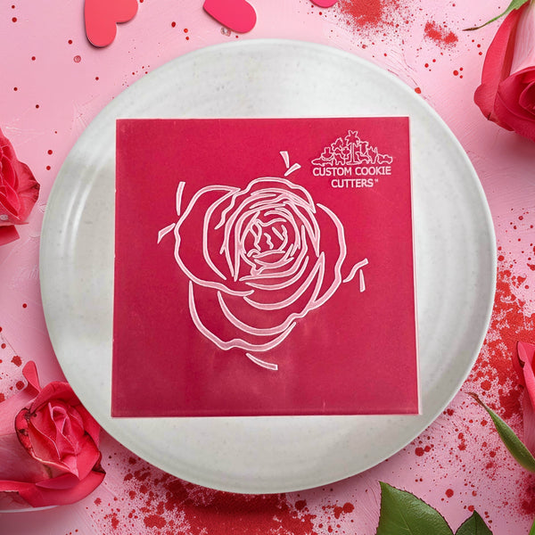 Rose Bloom Flower Debosser