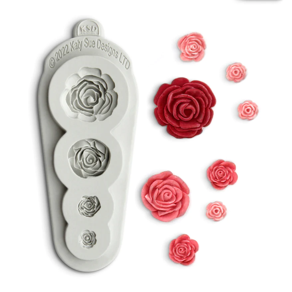Roses 4 in 1 Silicone Mould (Katy Sue)