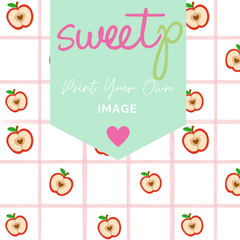 Pink Check Apples Download - DIGITAL Print Your Own Image (SweetP)