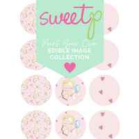 DIGITAL Edible Image Download - Cupid - Circles (SweetP)