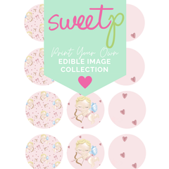 DIGITAL Edible Image Download - Cupid - Circles (SweetP)