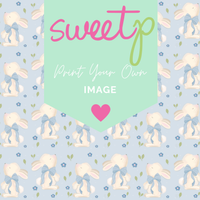 DIGITAL Print Your Own Image Download - Blue Daisy Bunny (SweetP)