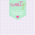 DIGITAL Edible Image Download - Gingham Lavender (SweetP)