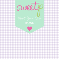 DIGITAL Print Your Own Image Download - Gingham Lavender (SweetP)