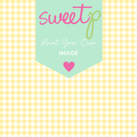 DIGITAL Print Your Own Image Download - Gingham Lemon (SweetP)
