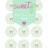 Gingham Bunny Green (Circles) Download - DIGITAL Print Your Own Image (SweetP)