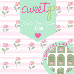 DIGITAL Print Your Own Image Download - Stripe Anemone + BONUS Gift Tags (SweetP)