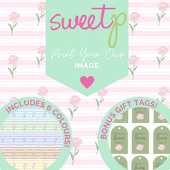 Stripe Cosmos Download + BONUS Gift Tags - DIGITAL Print Your Own Image (SweetP)